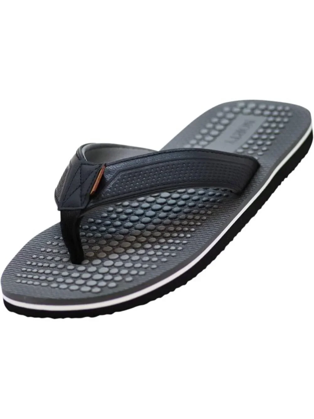 Norty Thong Men's Charcoal Grey Footwear For Summer Comfortable Sandals Casual